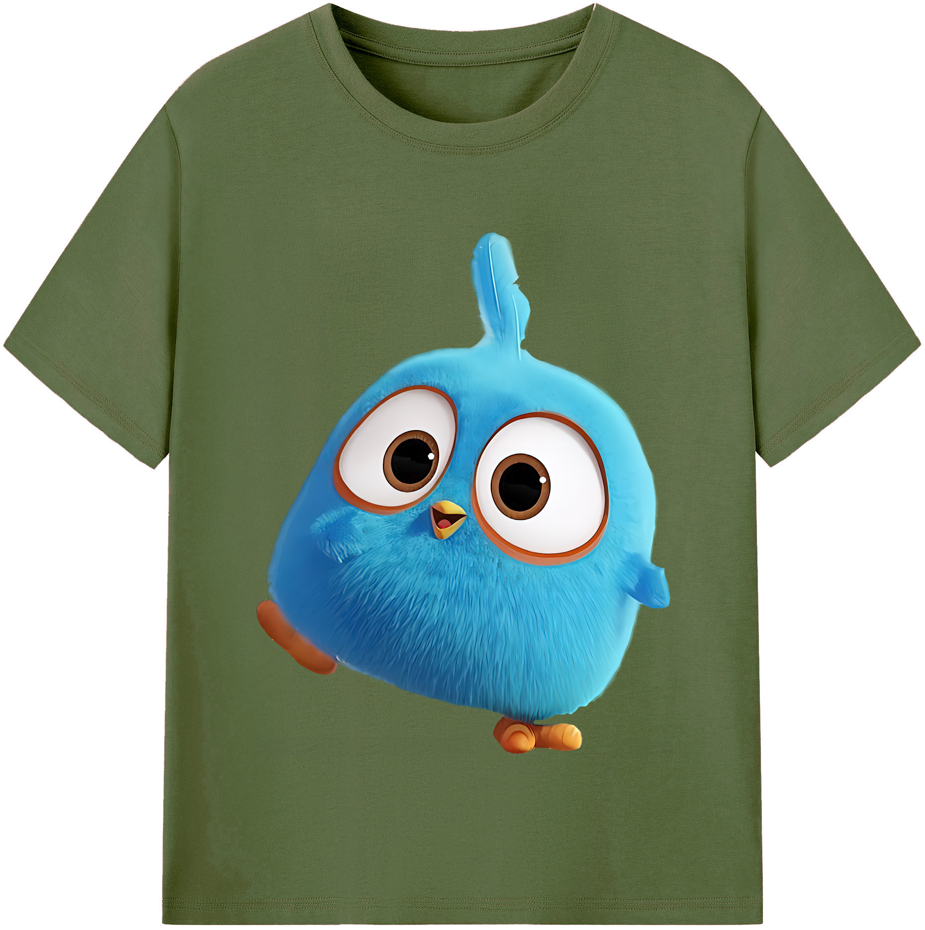（画像用） Angry Birds アングリーバード 綿100％半袖Tシャツ（フロントプリント）